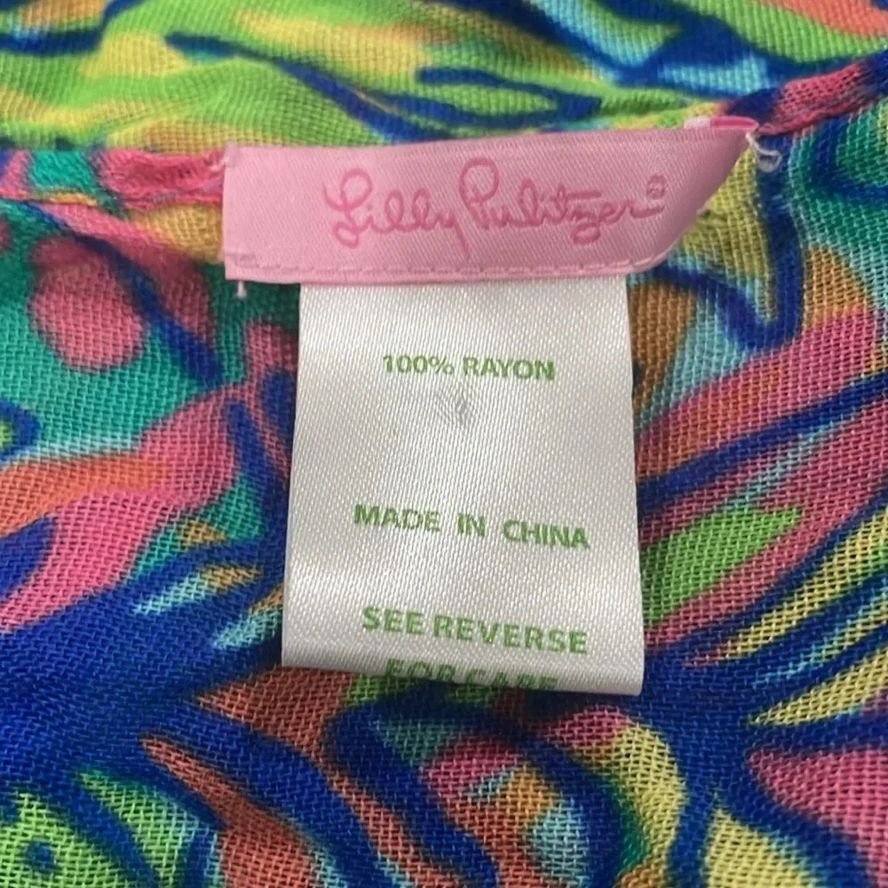 Lilly Pulitzer Riley Multi Hot Spot Giraffe Infinity Scarf